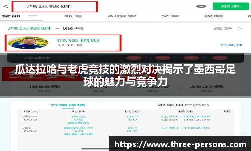 瓜达拉哈与老虎竞技的激烈对决揭示了墨西哥足球的魅力与竞争力